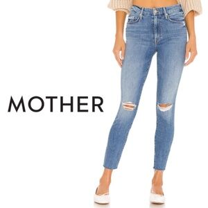 MOTHER The Looker Ankle Fray Jeans – “Not Cut & Pasted” – Size 29